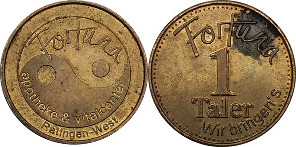 Pharmacy Token (Fortuna Apotheke, RatingenWest) Allemagne