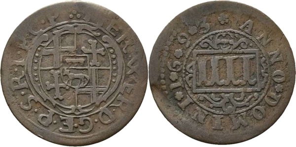 4 Pfennig Hermann Werner von Metternich Évêché de Paderborn Numista