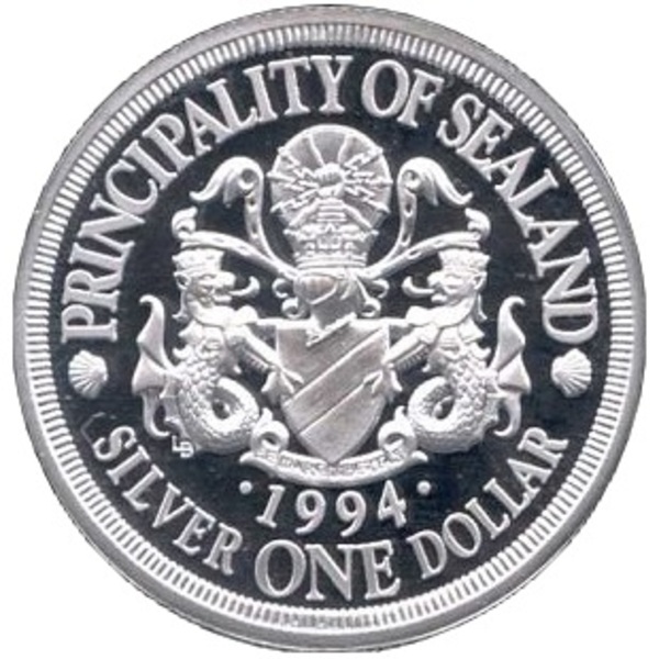 1 Dollar Roy I (Trial Strike) Sealand Numista
