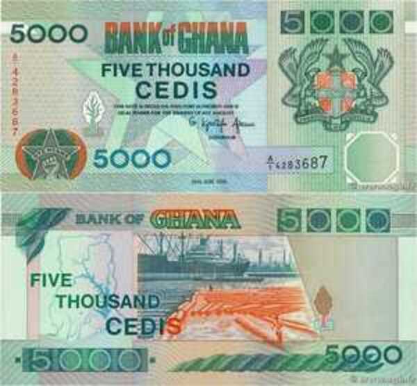 5000 Cedis Ghana (1957présent) Numista