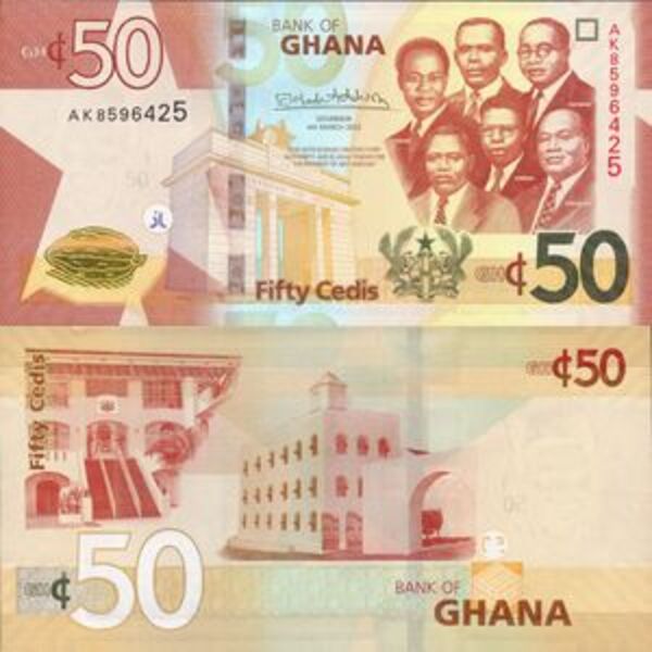 50 Cedis Ghana (1957présent) Numista