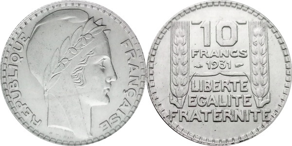 10 francs Turin (Argent) France Numista