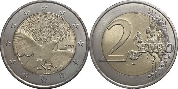 2 euros La paix en Europe France Numista