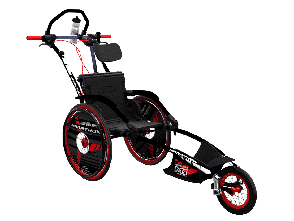 Fauteuil roulant pour courses et randonnées Hippocampe Marathon