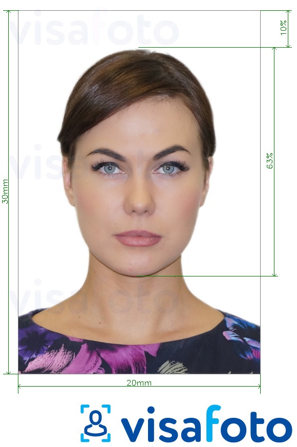 Exigences et outil en ligne pour 2x3 cm photo pour ID