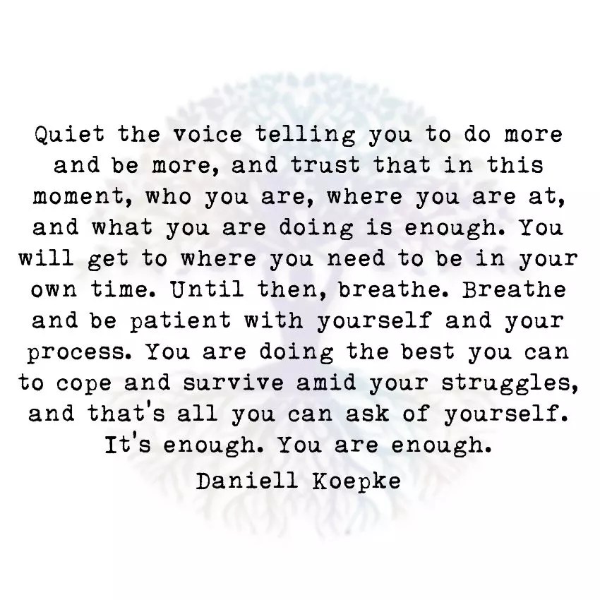 Quiet the Voice Telling You to do More