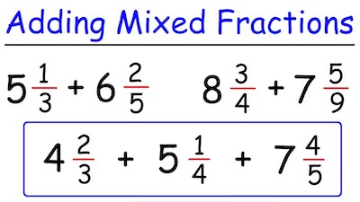 Adding And Subtracting Mixed Fractions – fractioncalculation.com