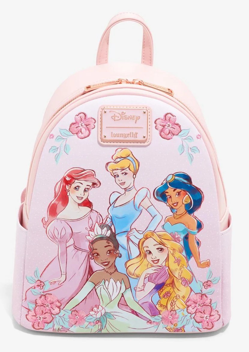 Disney Mini Backpack Princesses Pink Floral Loungefly Fragmented