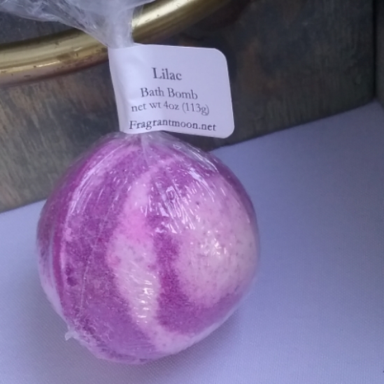 Lilac Bath Bomb Fragrant Moon LLC