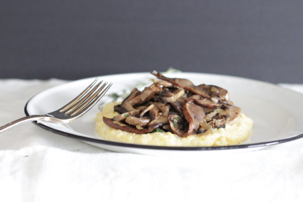 Wild Mushroom Ragu with Creamy Parmesan Polenta Fraiche Living
