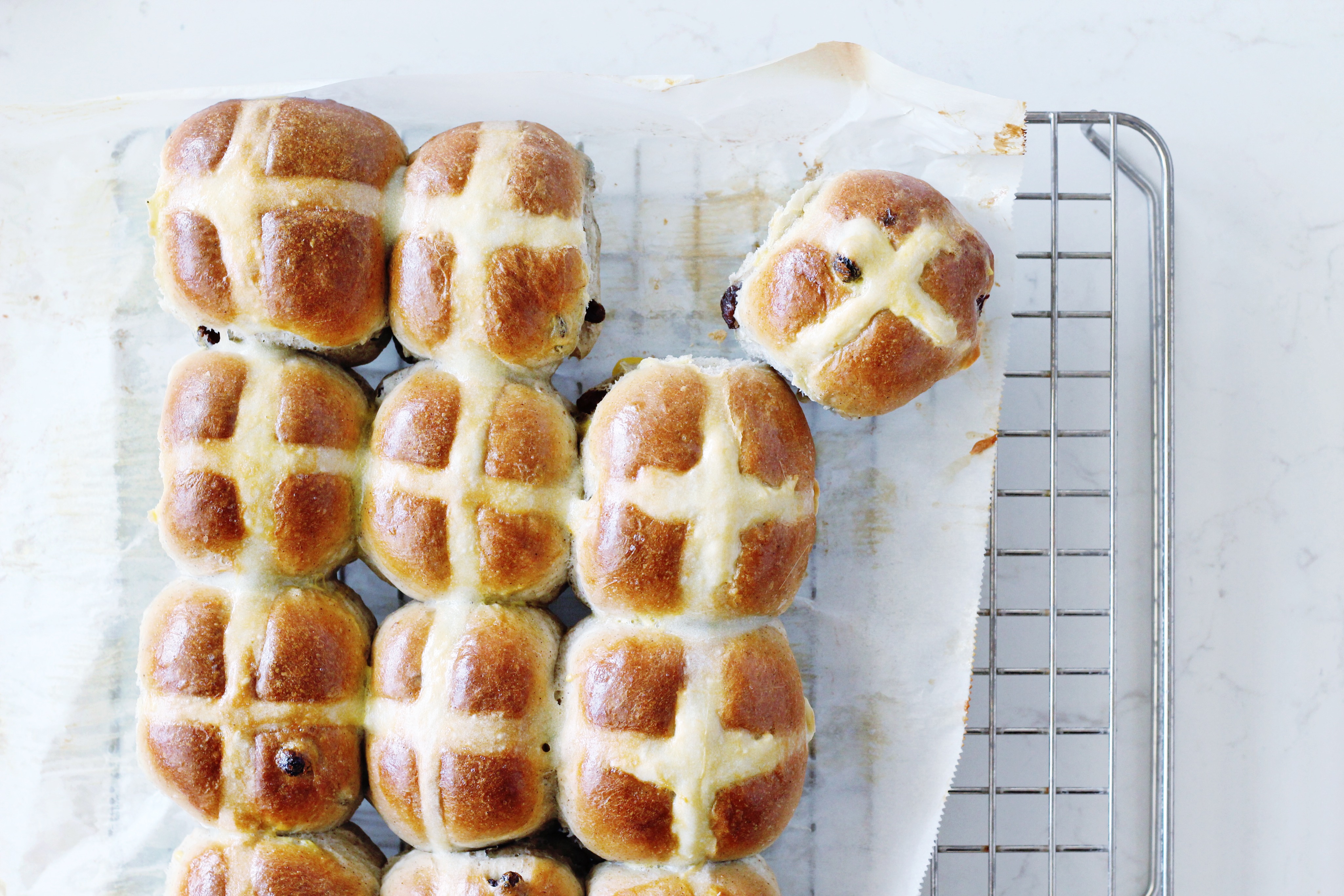 Rum Raisin Hot Cross Buns Fraiche Nutrition