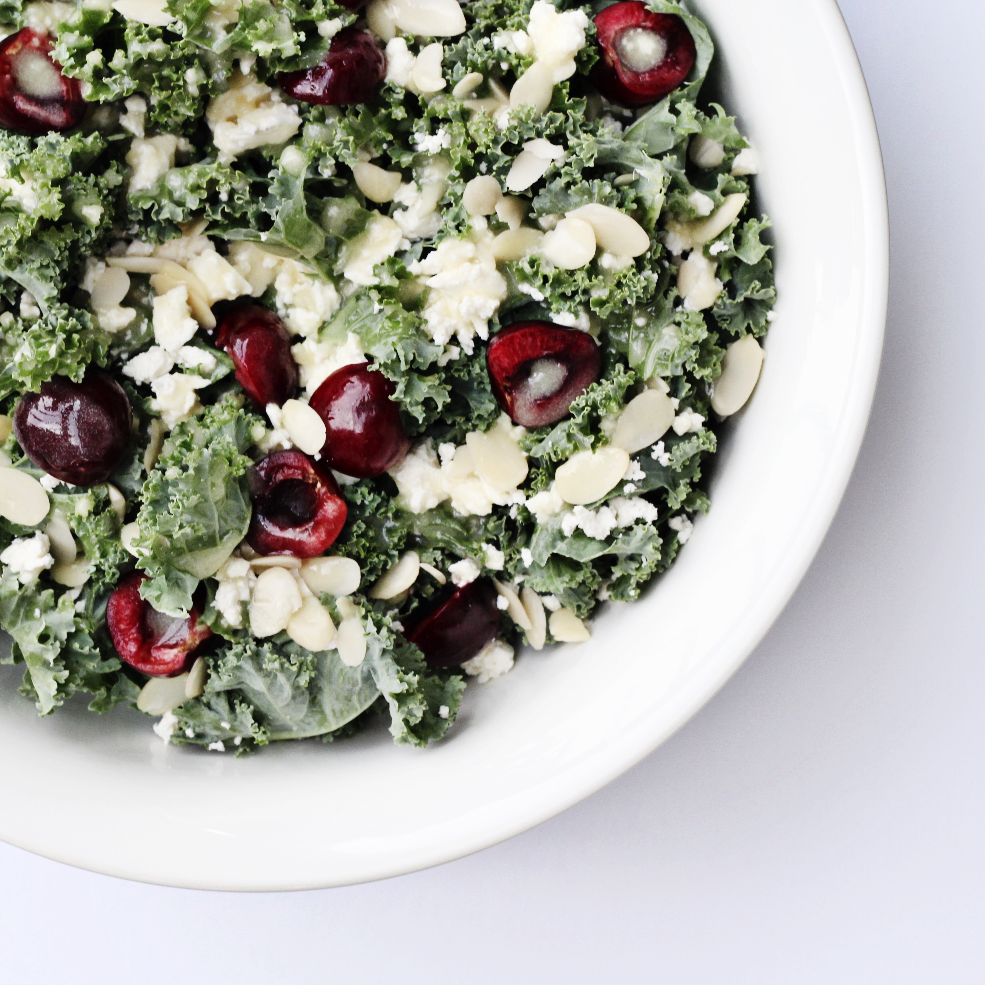 Cherry Kale Salad with Honey Lime Vinaigrette Fraiche Nutrition