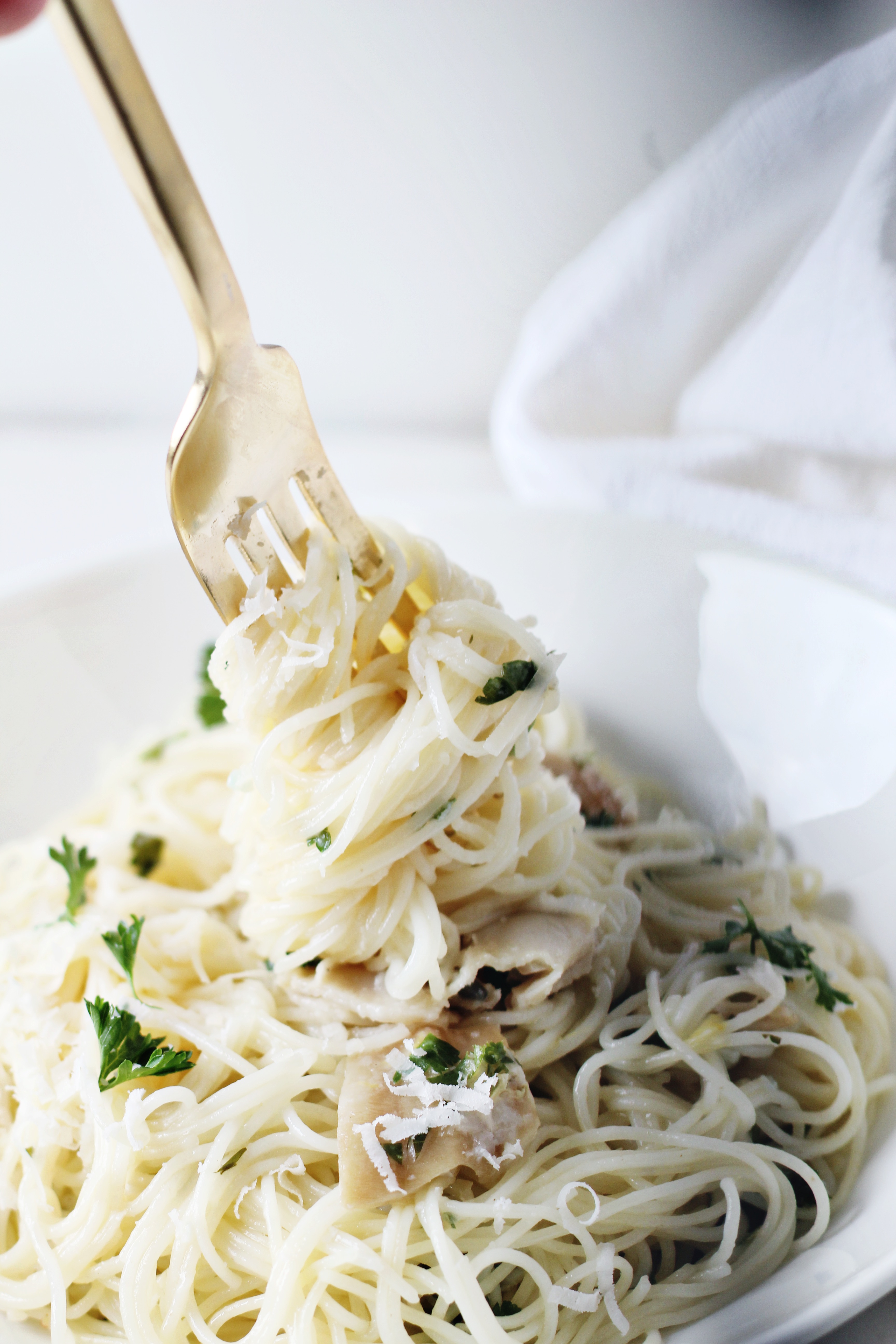 Razor Clam Lemon Capellini Fraiche Nutrition