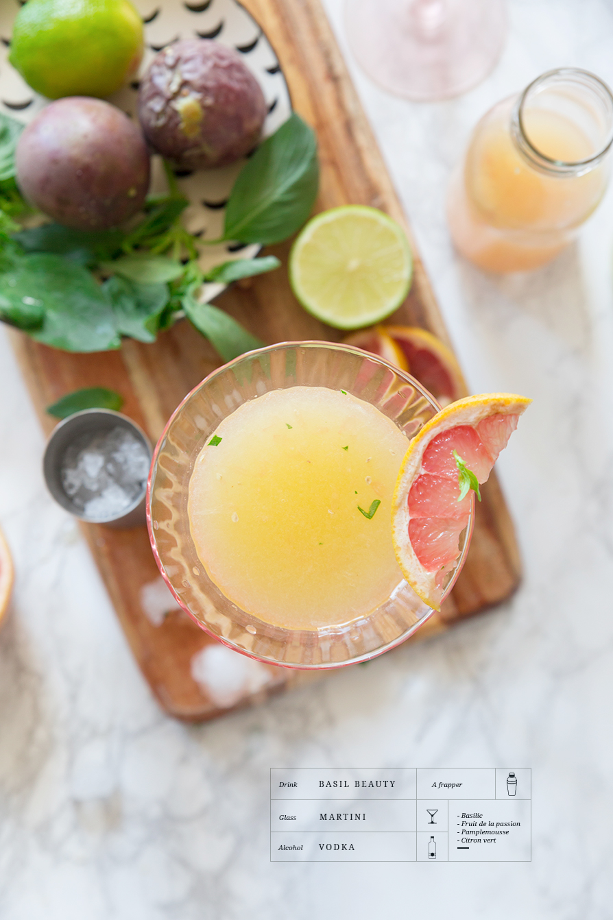 Basil Beauty cocktail Fraise & Basilic
