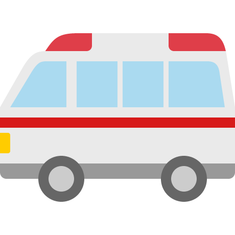 救急車のイラスト | 高品質の無料イラスト素材集のイラサポフリー 救急車のイラスト | 無料フリーイラスト素材集【Frame Illust】
