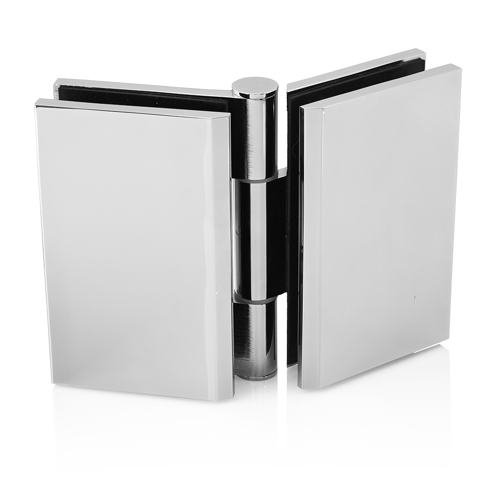 180 Degree BiFold Hinge 6mm Matt Black Frameless Shower Hinges
