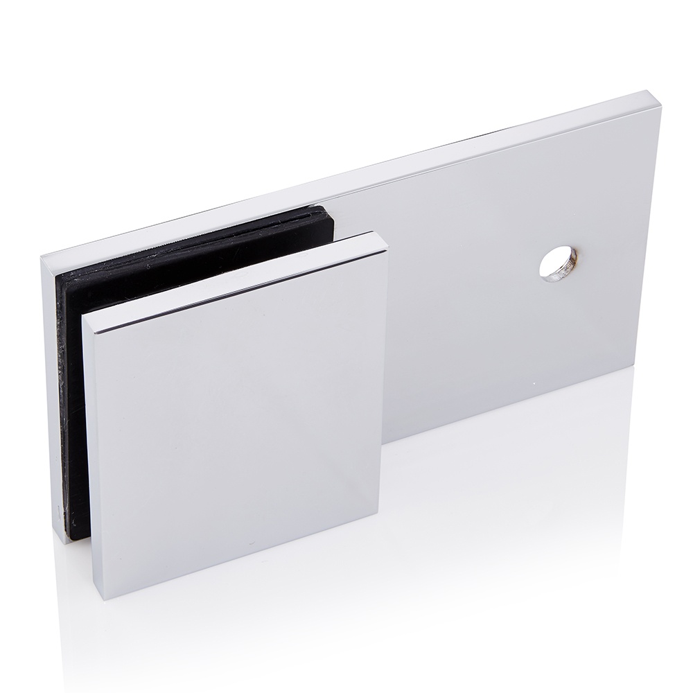 180 Degree Glass to Wall Bracket Polished Chrome Frameless Shower
