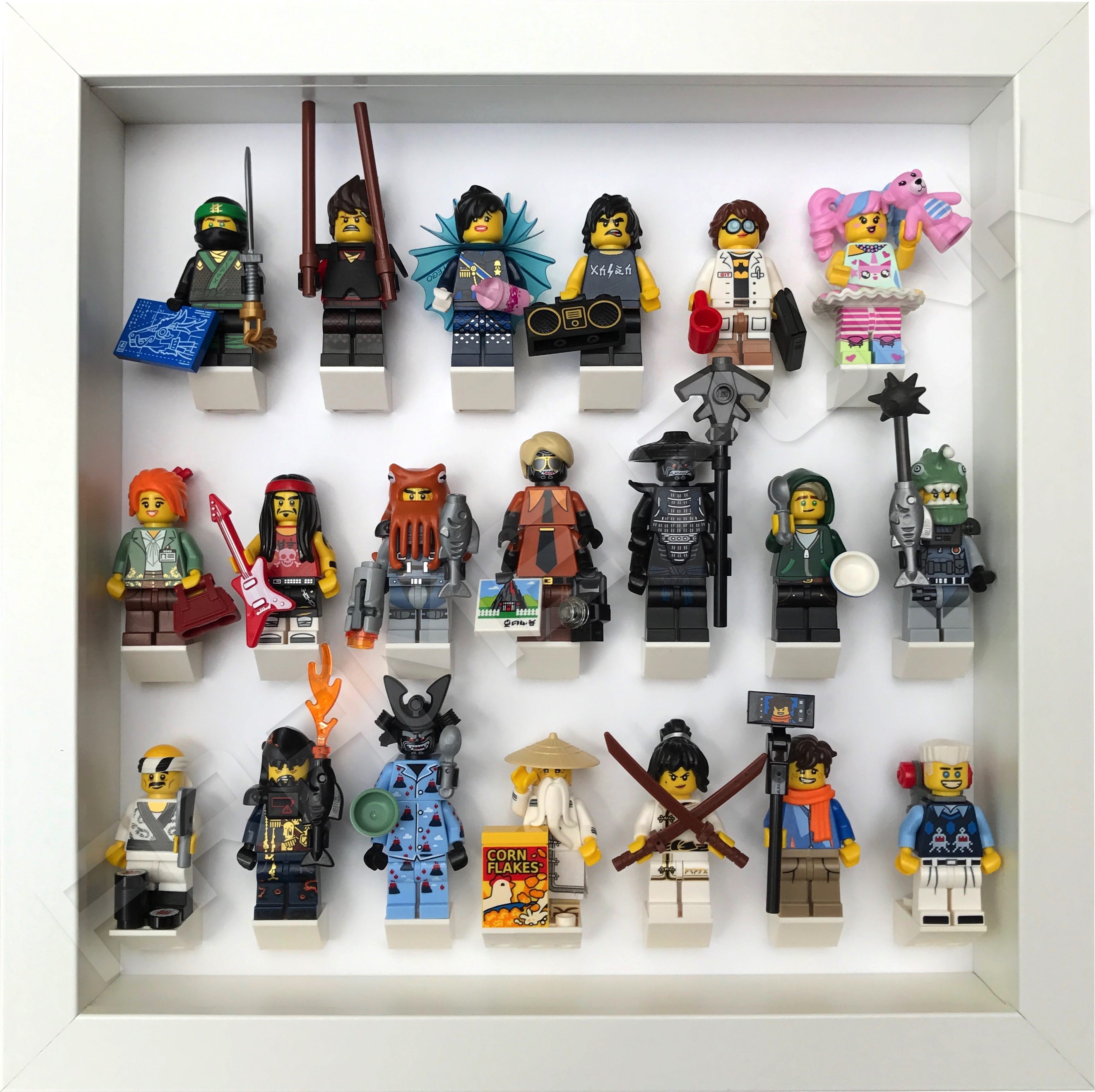 Ninjago Movie Minifigs Series All White Frame Frame Punk