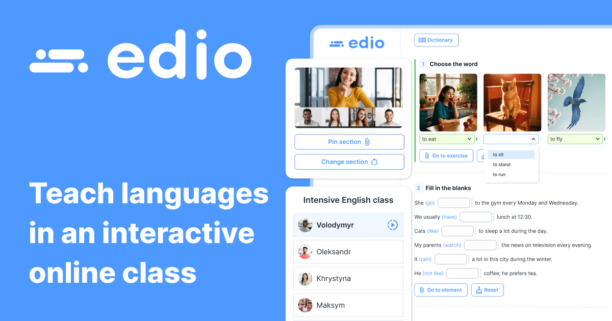 Interactive Platform For Language Teaching Edio