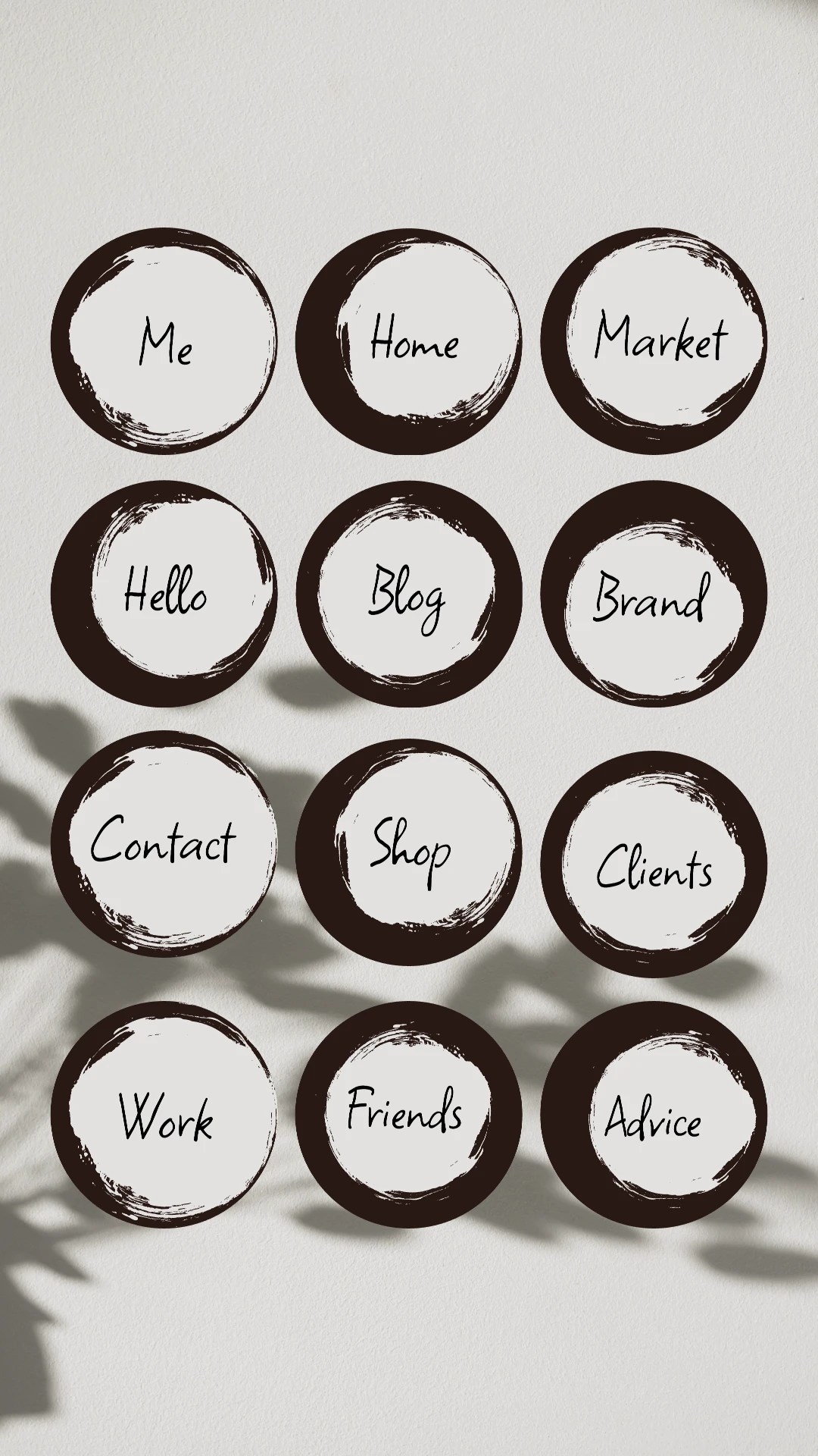 Artboard Studio Templates — Brush Stroke Instagram Highlight Cover Template