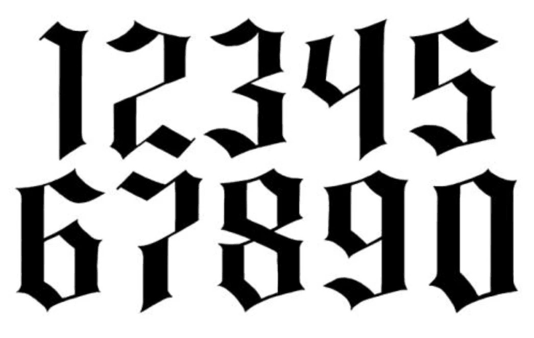 20 Font Angka Terbaik untuk Tato & Desain pada tahun 2024