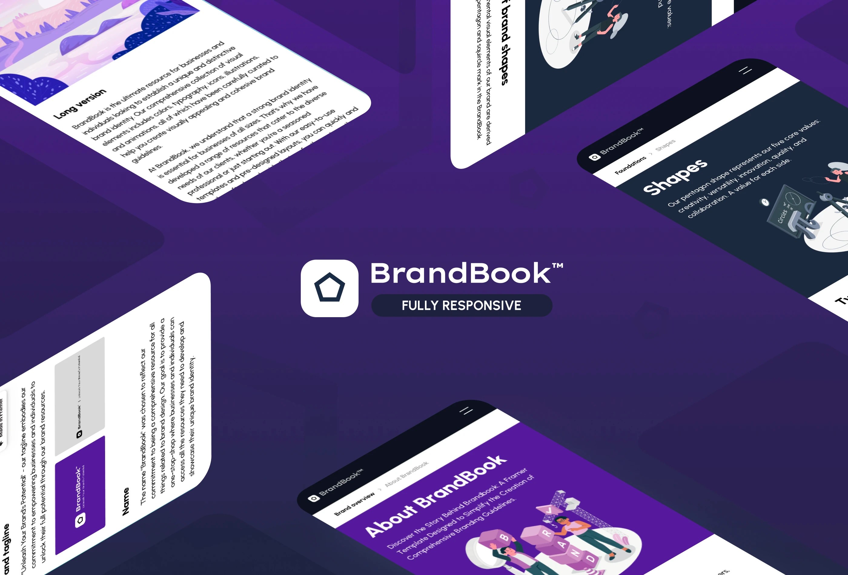 BrandBook — Branding Guidelines Template for Framer