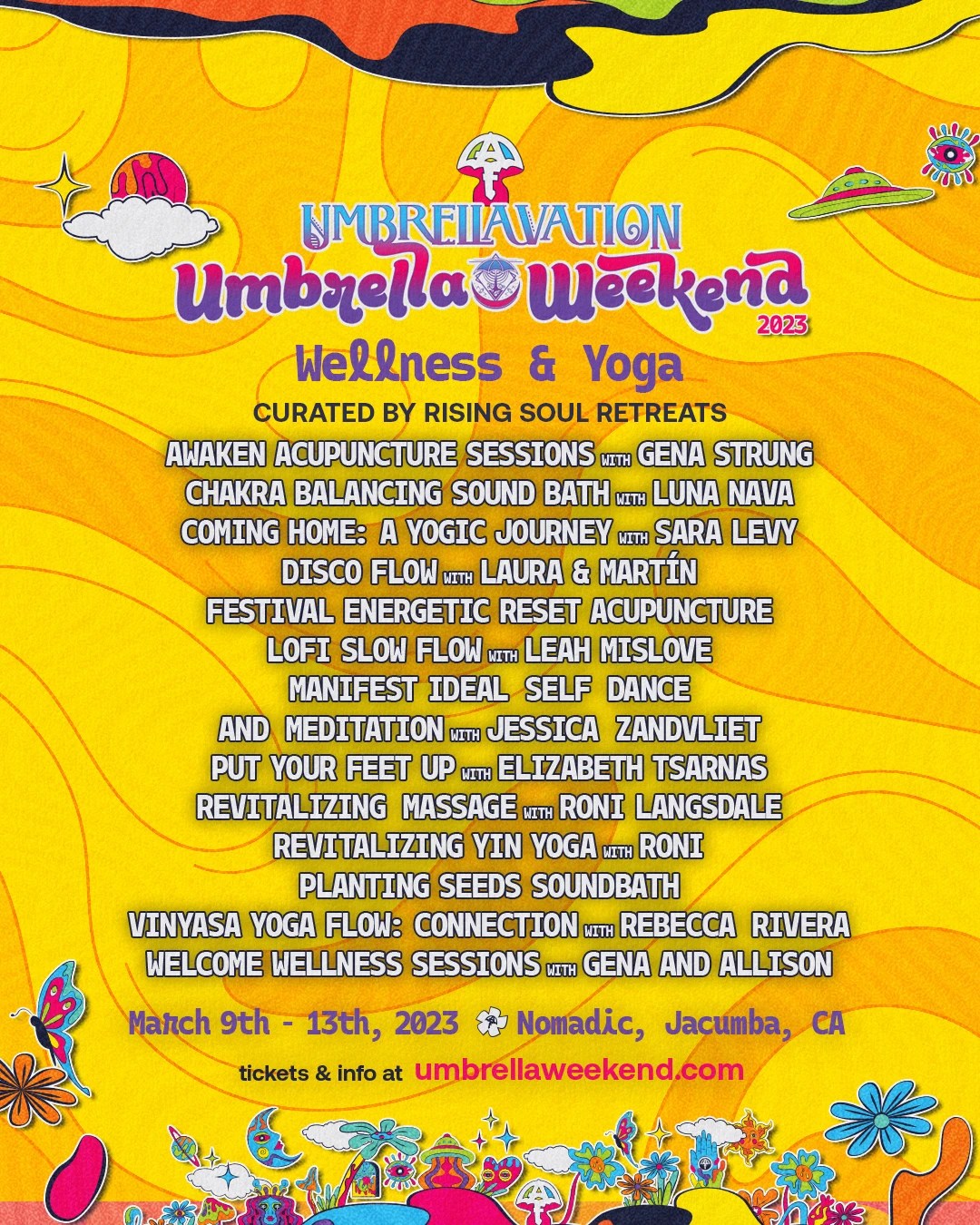 Umbrella Weekend 2023 Event Info