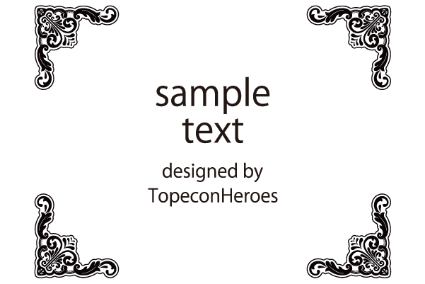 四隅」イラスト無料 四隅 – デザイン枠専門サイトFrame Design
