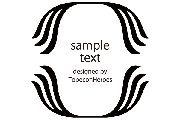 無料イラスト シンプル飾り枠「チェックA」／モノクロ シンプル – デザイン枠専門サイトFrame Design