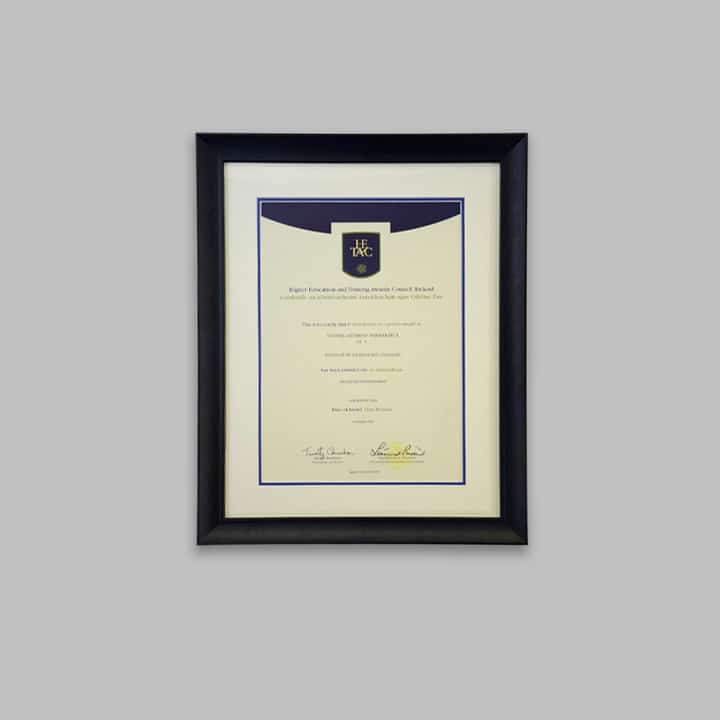 Certificate Framing Frames Etc Bespoke Framing Dublin Picture