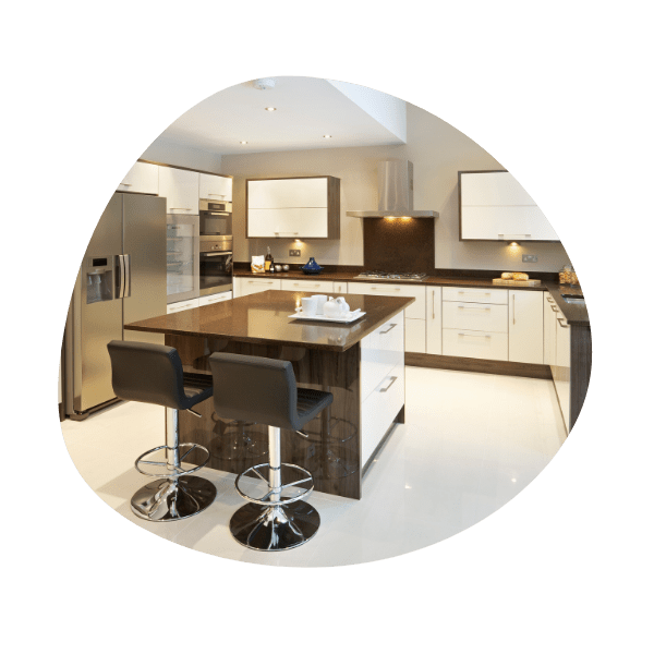 Restore bubbling or peeling vinyl wrap kitchens with spray painting