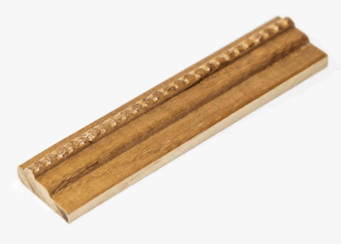 3/8 inch Beaded Pecan Fillet Picture Frame Moulding in Lengths 2520M