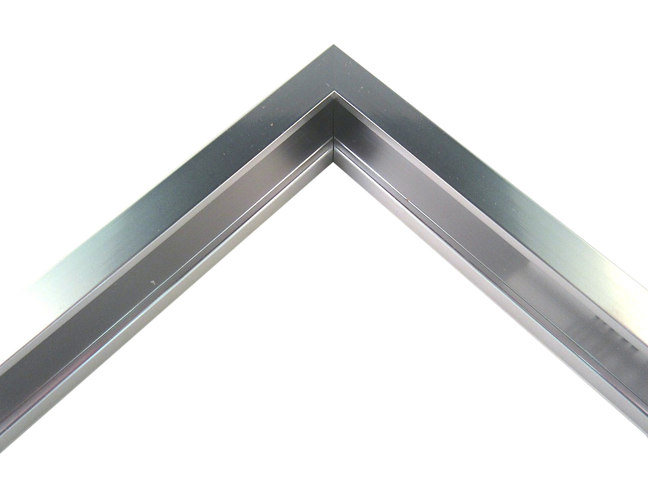 7/16 inch Wide Silver Metal Custom Cut Picture Frame 9301 Framing