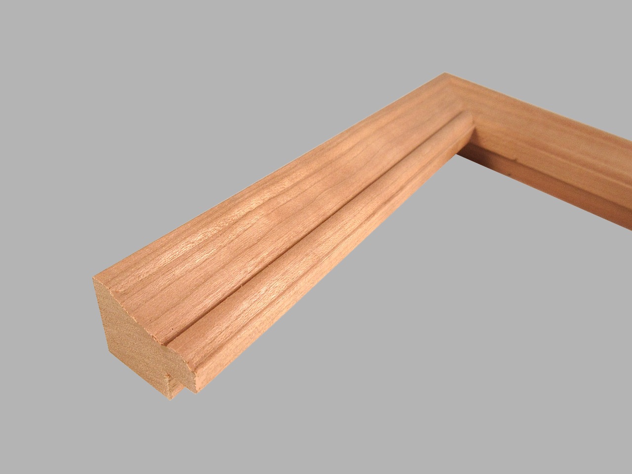 Unfinished Cherry Single Flute Single Flute Picture Frame Moulding