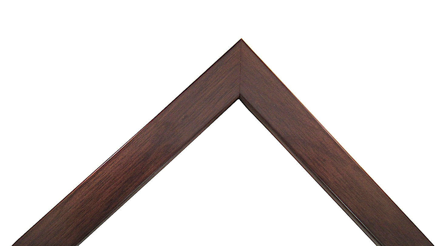 3/4 inch Wide Dark Walnut Picture Frame Corner Sample or Chip 2918M