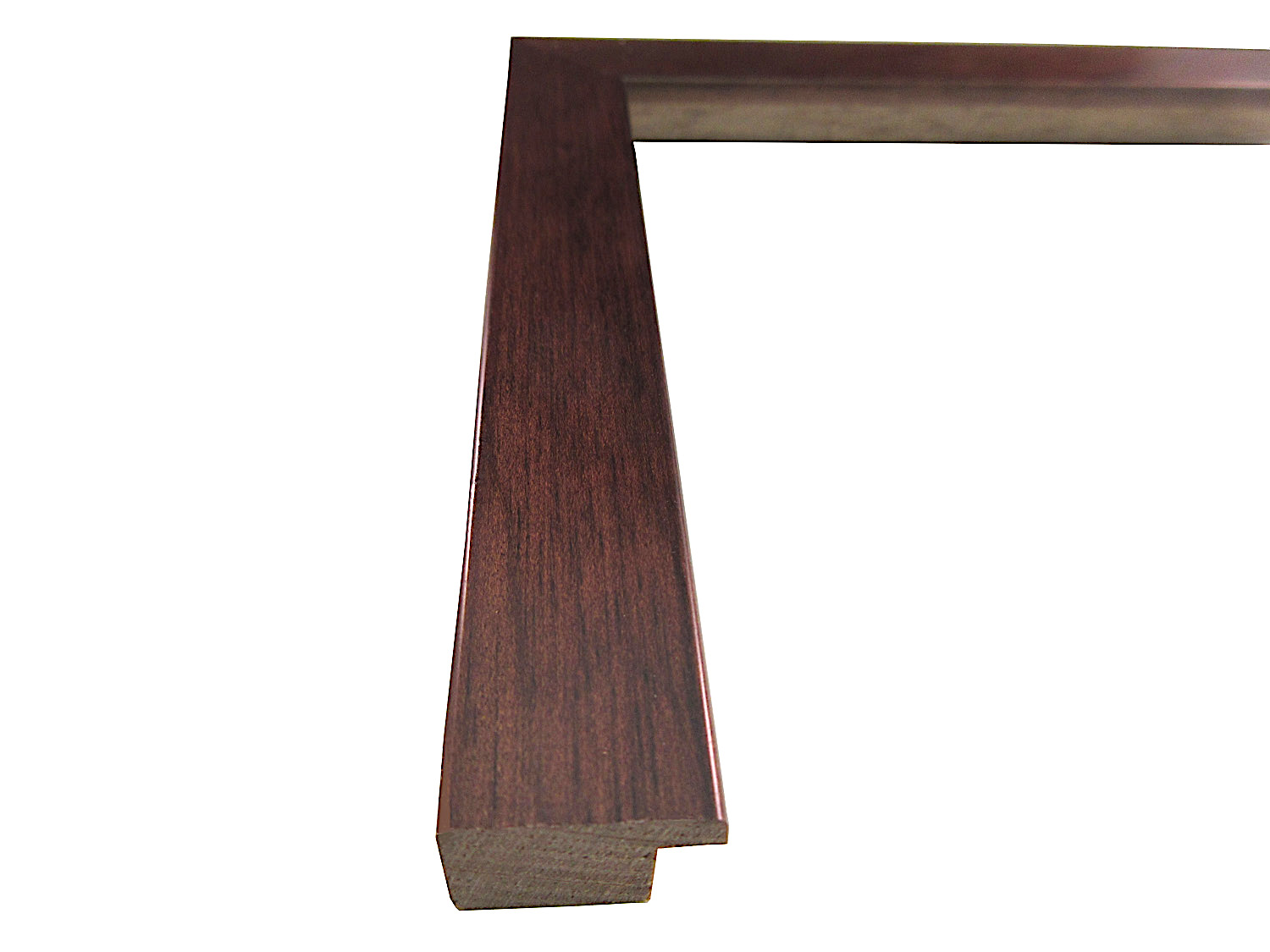 3/4 inch Wide Dark Walnut Picture Frame Moulding in Lengths 2918M