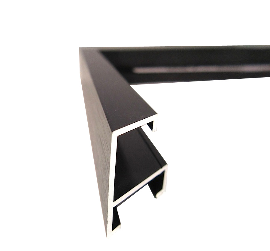 13/32 inch Wide Anodic Black Metal Moulding in Lengths OEM220 (2) 5 Ft Lengths/Set Framing