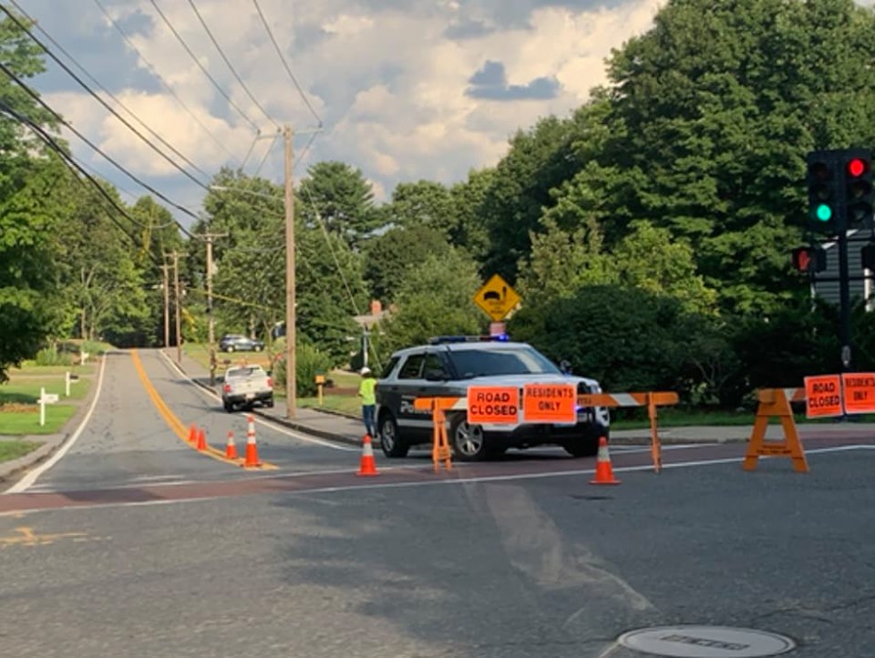 Traffic Alert Potter Road Closed Framingham Source