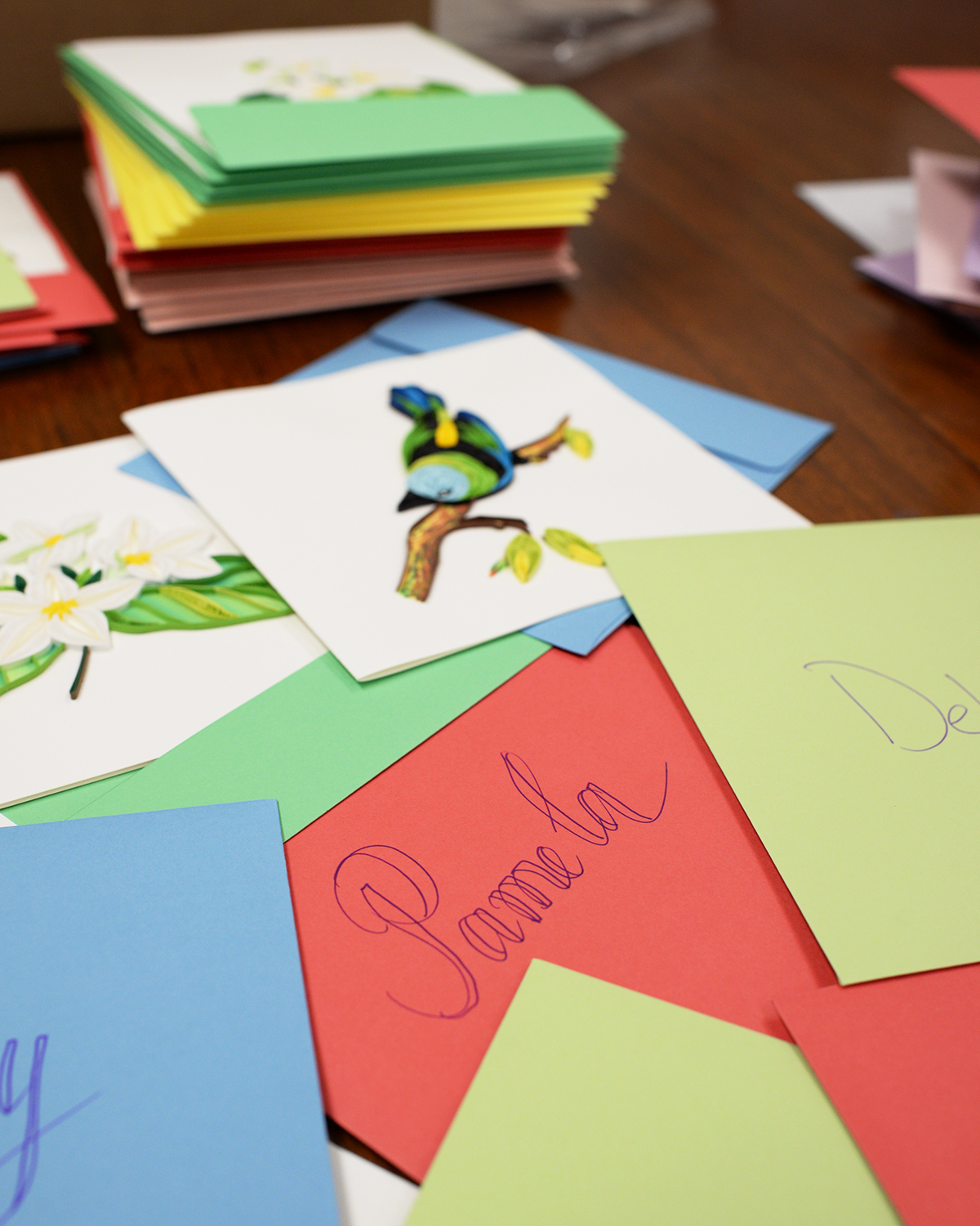 Quilling Cards Encouraging HandMade Greetings For Grandparents Day on