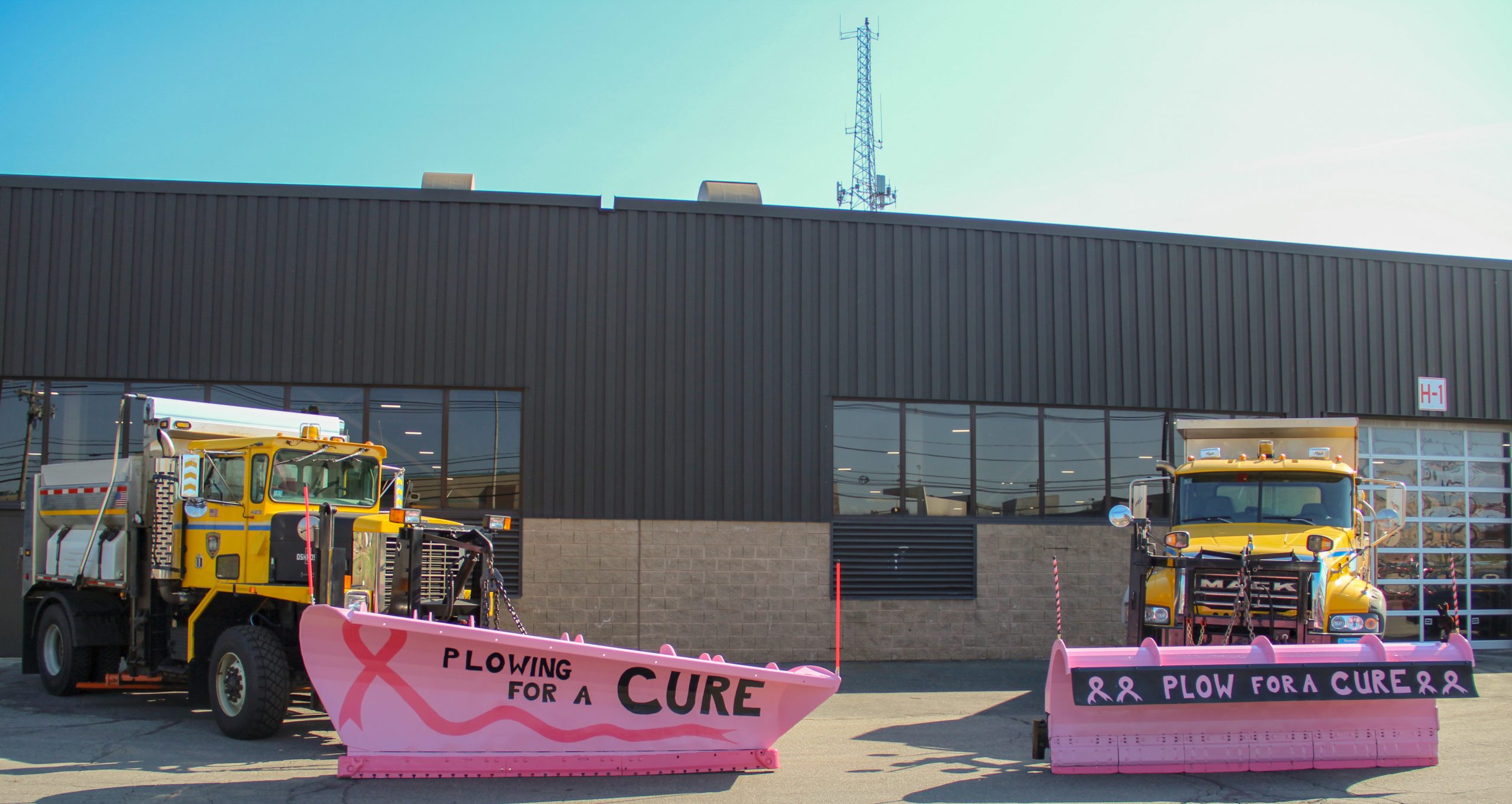 Framingham Public Works To Deploy Two Pink Snow Plows To Promote Breast