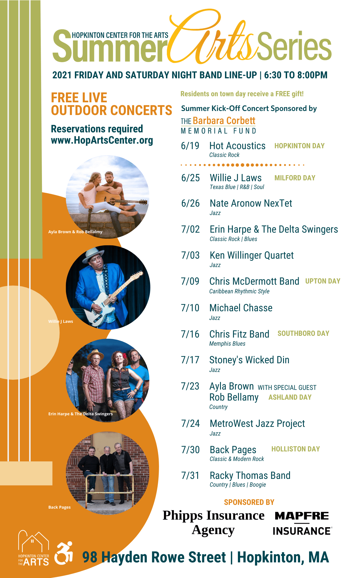 December 2024 Events At Hopkinton Arts Center Ma Hopkinton Center for the Arts Announces 2021 Summer Arts Series Free