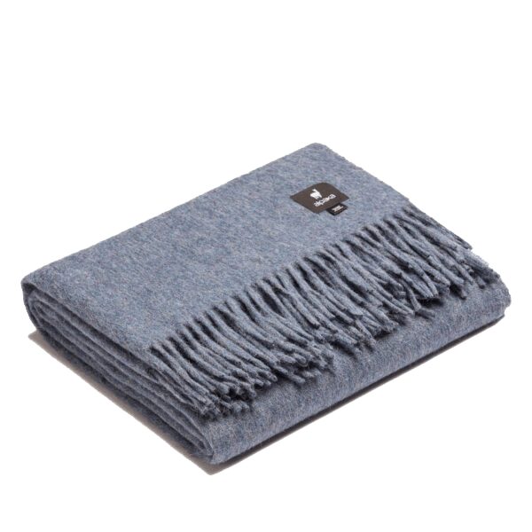Alpaca Throw Blue
