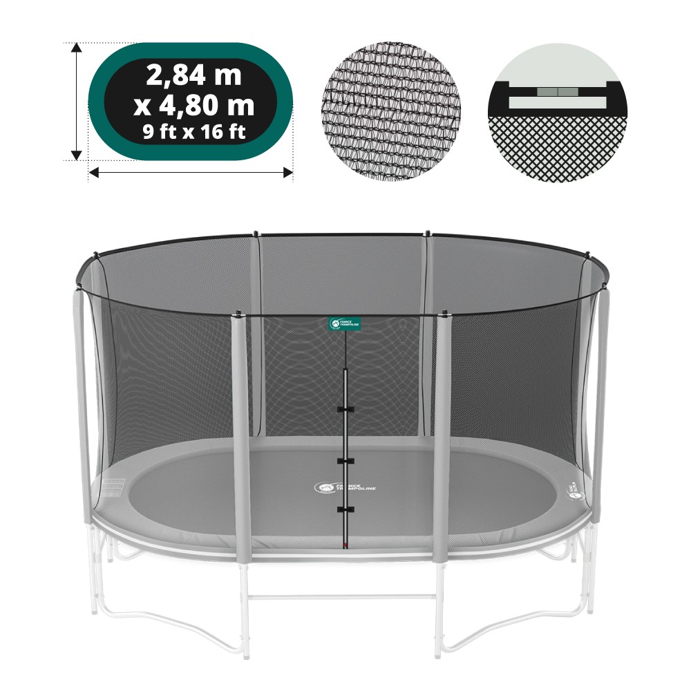 Filet textile pour trampoline Ovalie 490
