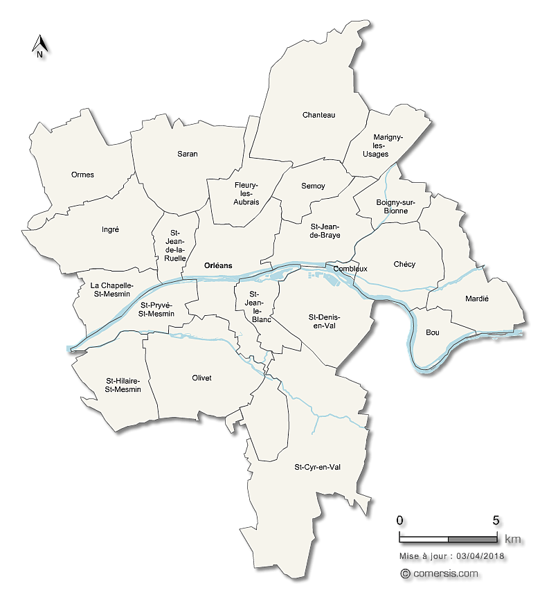 La Carte Agglo Orleans Et Ses Points Forts Carte Orléans Métropole