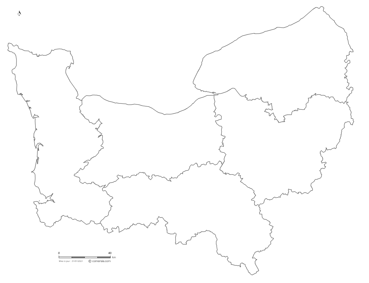 Pain Points De La Normandie Carte gratuite de Normandie
