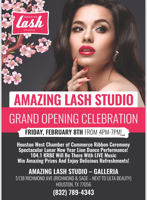 Amazing Lash Studio Galleria Grand Opening & Lion Dance Event