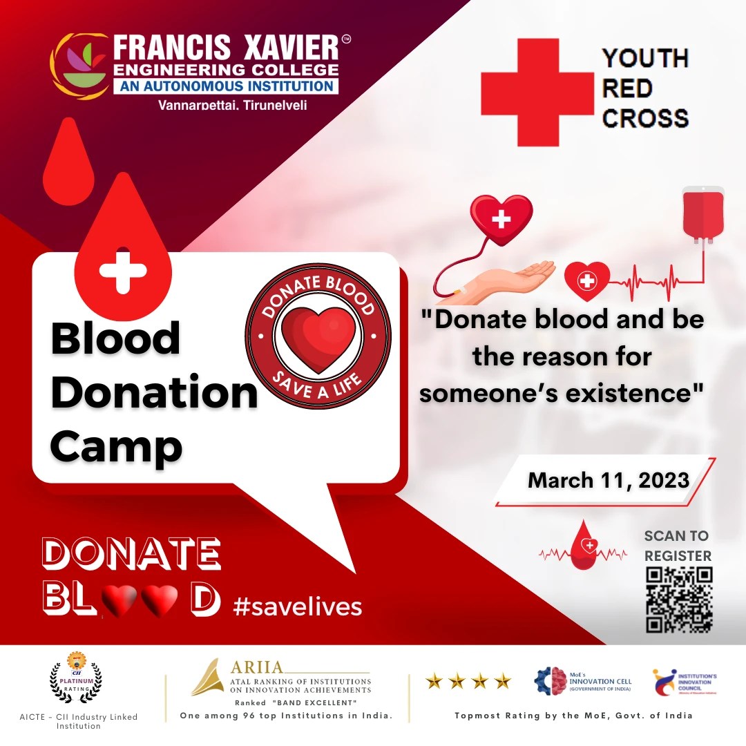 Blood Donation Camp News & Events Francis Xavier Engineering College, Tirunelveli