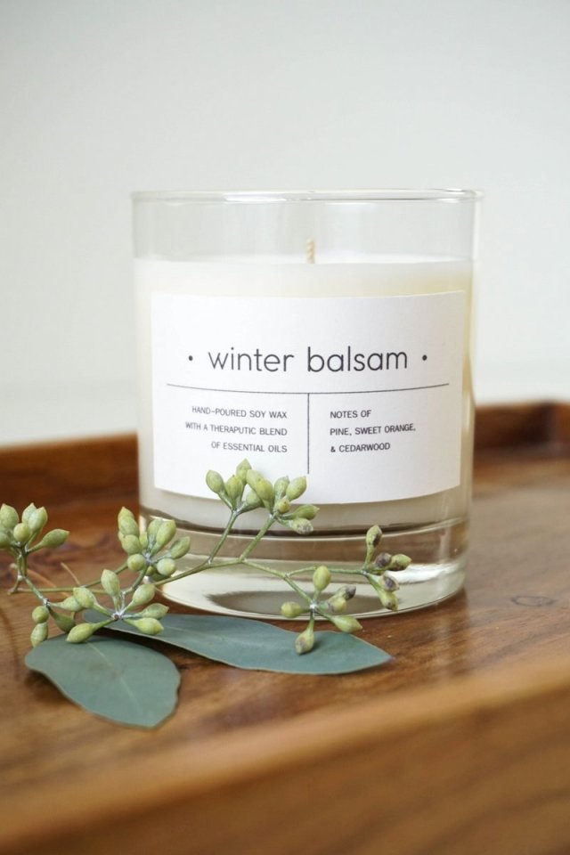 diy essential oil holiday candles printable label