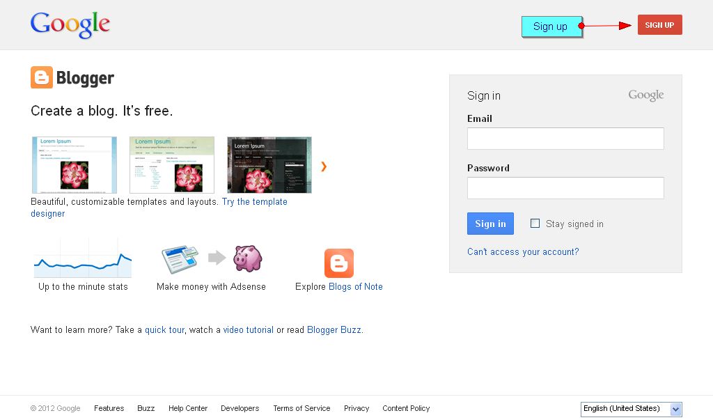 How to create a free blog On Blogger Frandimore