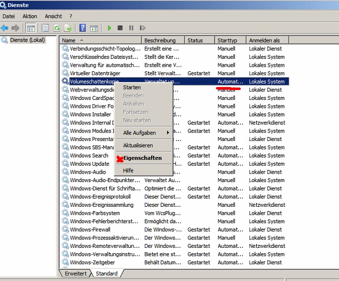 Fehlermeldung (Fehlercode 80042301) NASSupport24